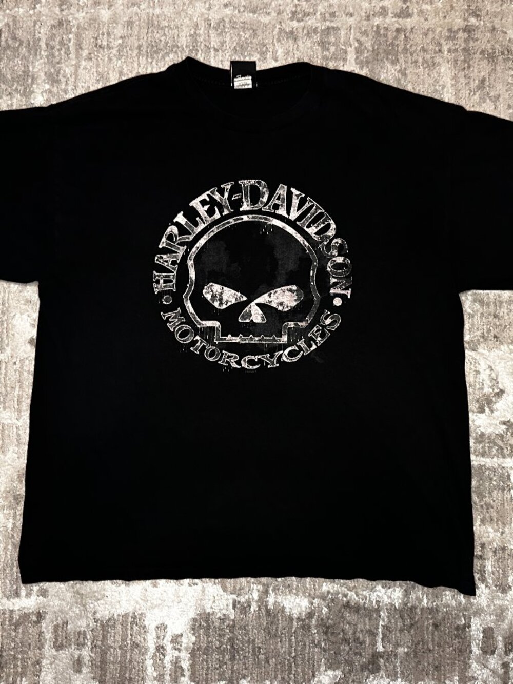 Y2K Harley-Davidson Wisconsin Willie G Skull Logo T-Shirt Adult XXL 2XL Biker